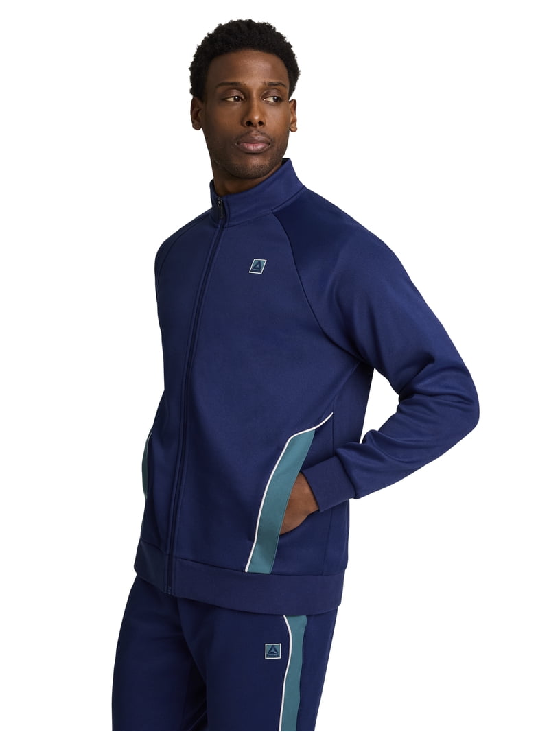 Reebok Men's and Big Men's Tenacity Mock Neck Full Zip Jacket