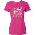 thumbnail image 3 of Inktastic 100 Days of School Pastel Stars Women's T-Shirt, 3 of 5