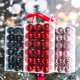 thumbnail image 2 of 1 caja de bolas de Navidad Diy, colgante de plástico antideformación, ambiente festivo, bolas de árbol de Navidad, decoración del hogar, 2 of 5