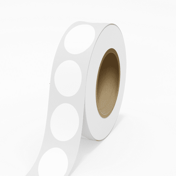 JAM Paper Outdoor Weatherproof Labels, Oval, 2 x 3, White, 125 Labels/Roll