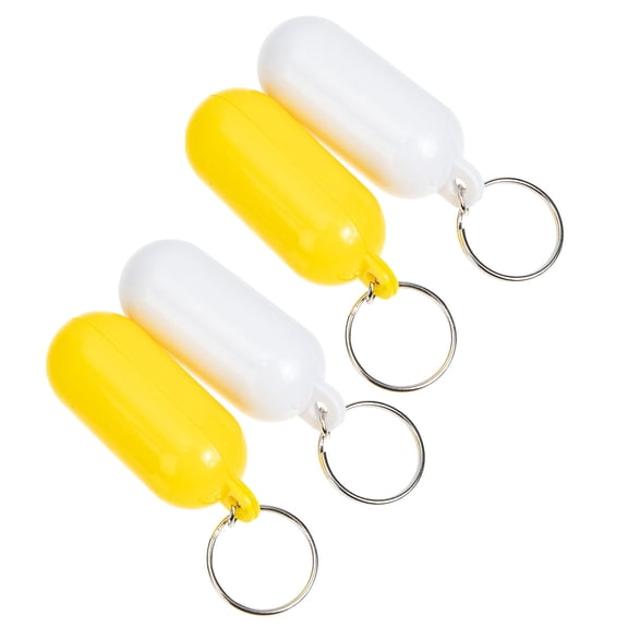 USHOBE 4-Pack Floating Boat Keychains in Assorted Colors for Beach, Surfing, and Water Sports Accessories