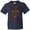 Navy, variant on Christmas Reindeer Face with Names and Red Nose Youth T-Shirt