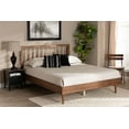 thumbnail image 7 of Baxton Studio Sora Mid-Century Modern Ash Walnut Finished Wood Full Size Platform Bed, 7 of 7
