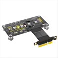thumbnail image 1 of 3 in 1 M.2( NGFF) NVME M-key SSD to PCI-E 4X Extension Cable (10cm), 1 of 5