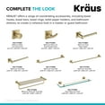 thumbnail image 6 of KRAUS Ventus Bathroom Robe and Towel Double Hook in Brushed Gold, 6 of 9