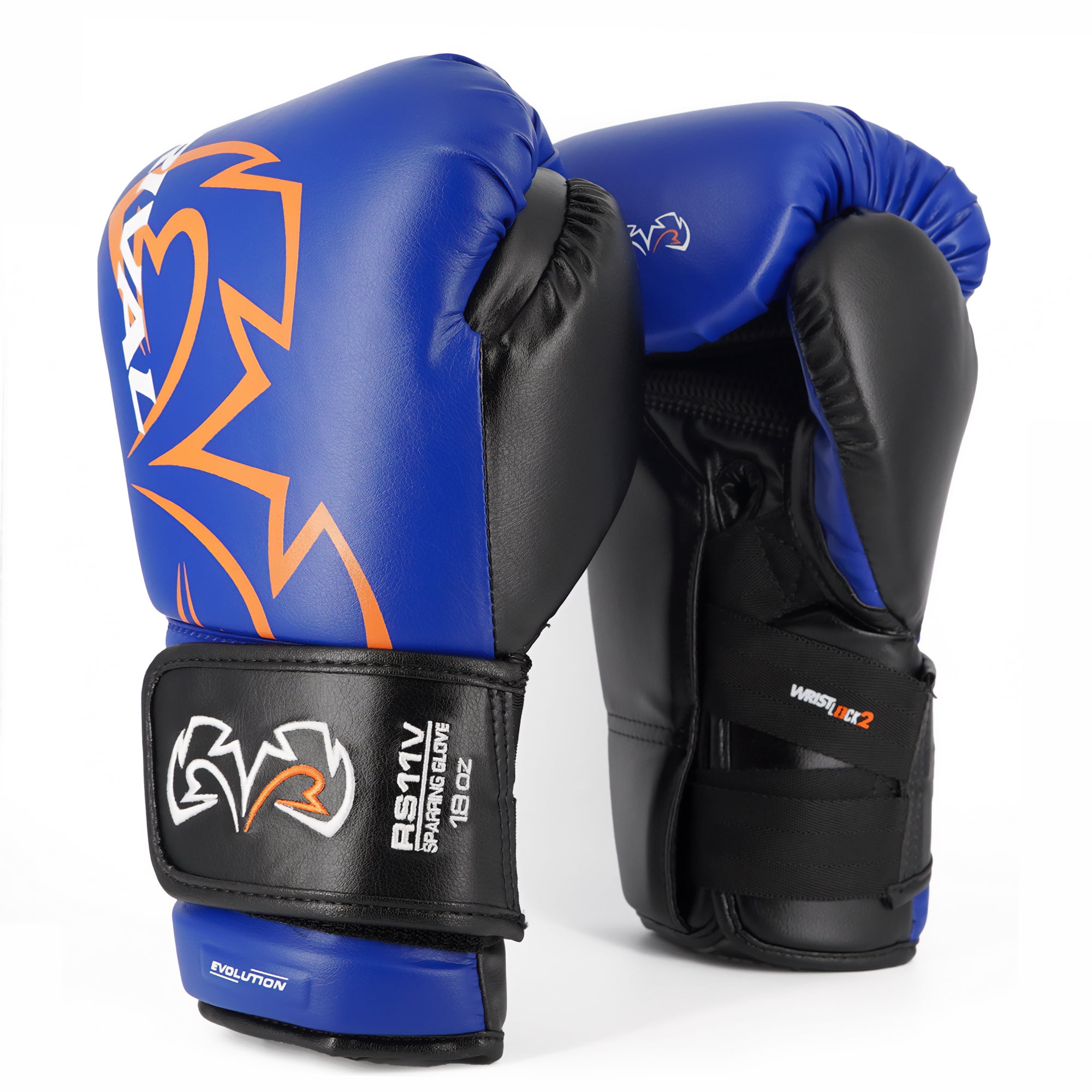 Rival Boxing RS11V Evolution Hook and Loop Sparring Gloves - 12 oz. - Blue