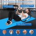 thumbnail image 3 of QueipA AB Fitness Crunch, Portable Abdominal Machine Workout Exerciser for Core Strength, Muscle Training, Sit Up AB Trainer for Home, Office, Gym，White, 3 of 9