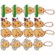 thumbnail image 3 of Key Pendant 16Pcs Adorable Keychain Accessory For Women And Girls Light Brown Color Bag Hanging Decor, 3 of 4