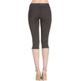 thumbnail image 4 of 4 Way Stretchy Ponte Knit Capri Skinny Jeans (Charcoal), 4 of 7