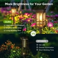 thumbnail image 5 of Solar Pathway Lights Outdoor, 6 Pack Modern Solar Garden Lights Outdoor Waterproof, Bright Solar Outdoor Landscape Path Lights, Auto On/Off Outdoor Solar Lights for Yard Driveway Lawn Walkway, 5 of 9