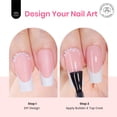 thumbnail image 4 of Gel blanco con forma de escarabajo, punta francesa, larga y cuadrada, de la marca Press on Nails, 4 of 7