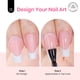 thumbnail image 4 of Gel blanco con forma de escarabajo, punta francesa, larga y cuadrada, de la marca Press on Nails, 4 of 7