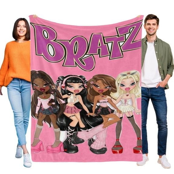 bratz Throw Blanket Gifts for Fans Lover Girls Boys Women Present Hoodie Him Bed 60"x80"