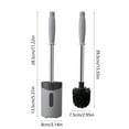 thumbnail image 3 of Xihbxyly Cepillo para Inodoro, Cerdas Resistentes para Una Limpieza Eficiente, Mango Ergonómico para Mayor Comodidad, Base Robusta para Mayor Estabilidad, Esencial para El Baño, Limpieza Integral, Ta, 3 of 6