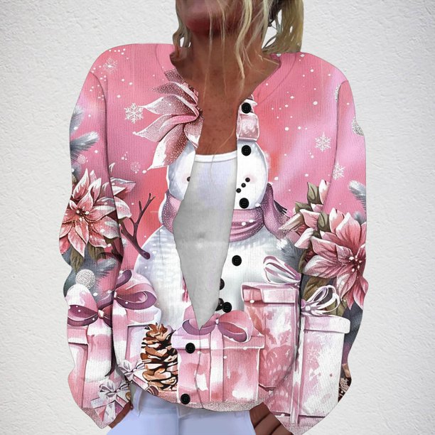 Sudadera de manga larga con capucha y bolsillos para mujer, estilo casual, con estampado de moda, de poliéster