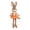 Orange-4A Home Decor, variant on karymi Long Leg Cute Easter Bunny Decor 23in Easter Rabbit Doll Ornament in Spring Outfits Soft Fabric Figurine for Tabletop Mantel Floor Home Office Decor Gift Mens Gifts Family Gifts