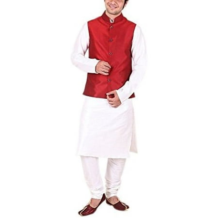 

Royal Men s Silk Blend Kurta Jacket Set