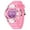 Pink, variant on Kids Watch Multifunctional Digital Sports Watch with 7-Color backlight, Stopwatch,Alarm,Date,Week,Silicone Strap Waterproof Watches Gift for Kids
