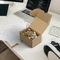thumbnail image 5 of 6x4x3 Small Shipping Boxes Set of 40, Brown Corrugated Cardboard Mailer Box for Packing, Mailing, Business, 5 of 5
