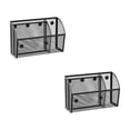 thumbnail image 2 of 2Pcs Pencil Holder Shelf For The Whiteboard 3-Grid Mesh Pen Holder For Refrigerator Organizer Locker Accessories Organizer, 2 of 4