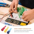 thumbnail image 2 of 60 conectores de cable en T, empalme rápido, pelado automático, terminales de cable eléctrico en T con conector de pala macho completamente aislado, kit de desconexión rápida para cableado automotriz, 2 of 7
