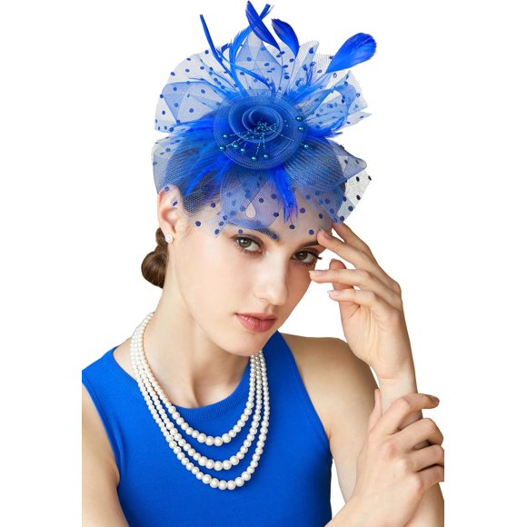 Fascinator Hats for Women – Perfect for Tea Parties, Kentucky Derby, and Weddings. Adorned with Flowers and Feathers, these headbands and hair clips add a touch of elegance to any outfit.