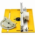 thumbnail image 4 of Aluminum Router Table Insert Plate Electric Wood Milling Flip Board Guide Table Saw Woodworking Workbench - Golden, 4 of 5