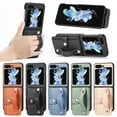 thumbnail image 3 of Samsung Series Galaxy Z Flip Series Étui en Cuir Texturé Fibre de Carbone, iPhone 14, 3 of 7