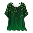 thumbnail image 1 of Camisetas de Manga Corta para Mujeres, Camiseta de Cuello Redondo Impresa de Moda, Primavera Y Verano Casual, 1 of 9