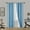 Light Blue, variant on 1 Pair light blocking room darkening solid Teal Blue color 84" lenght X 35" wide Blackout window panel curtain for living room décor Noa