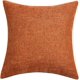 thumbnail image 2 of Set of 2 Fall Pillow Covers Rustic Linen Decorative Square Throw Pillow Covers 18x18 Inch(Orange), 2 of 5