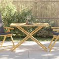 thumbnail image 1 of vidaXL Folding Garden Table 110x55x75 cm Bamboo, 1 of 5