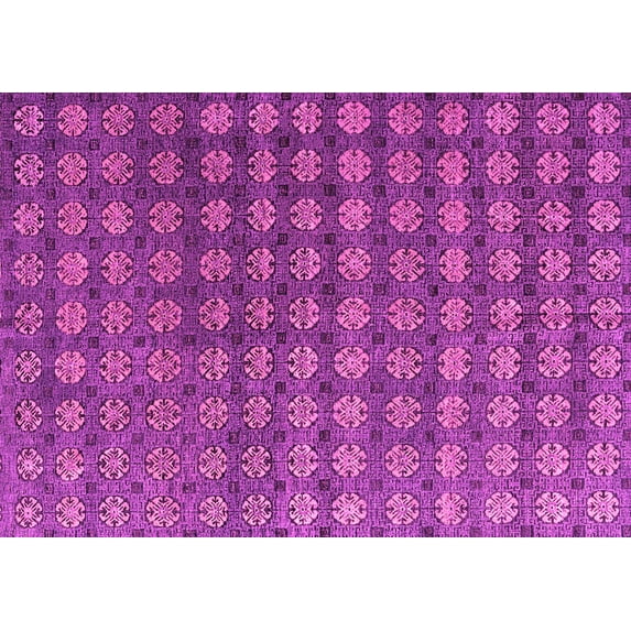Ahgly Company Indoor Rectangle Oriental Pink Modern Area Rugs, 5' x 7'