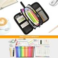 thumbnail image 5 of FORMRS Pencil Case with 3 Compartments Zipper Pouch, Elementary School Level and up, Colorful White, 5 of 8