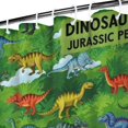 thumbnail image 3 of Green Dinosaurs Jurassic Pattern Shower Curtain 36"x72" ,Bathroom Decorative Shower Curtains Set with 12 Hooks,Modern Waterproof Washable Shower Curtain, 3 of 6