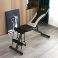 thumbnail image 6 of Weight Bench Adjustable, Press Bench with Resistant Band, Foldable, Full Body All-in-One, Multi-Purpose Incline/Decline for Exercise home/office/gym (White/Black)…, 6 of 7