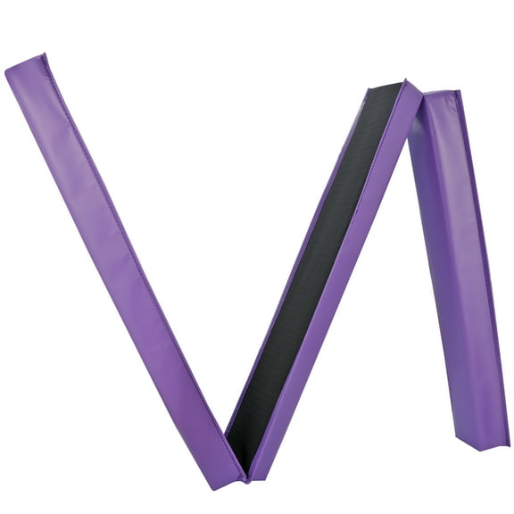 BOBOKY 9ft Extra Firm Folding Balance Beam, Vinyl Gymnastics Beam for Tumbling Practice, Non-Slip Home Training Equipment for Kids, Teens, Adults.Purple