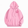 thumbnail image 6 of Towmus Women's Graphic Hoodies Oversized Sweatshirts Letter Flower Print Hooded Pullover Tops Cute Fall Clothes, 6 of 6
