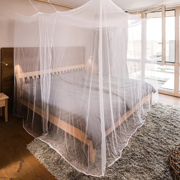 Practical White Mosquito Net for Bedrooms and Outdoor Use 75 x 35 x 63 Inch