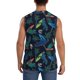 thumbnail image 4 of Fotbe Dinosaur Men's Camiseta sin Mangas Estampada para Hombres, Playera Casual para Gimnasio, Entrenamiento, Playa-Small, 4 of 7