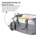 thumbnail image 5 of Fenlosi Cestas para la colada emergentes a prueba de desgarros, con asas fuertes, cesta para la colada, fácil de transportar y subir y bajar escaleras, malla de panal transpirable, cesta para la colad, 5 of 5