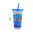 thumbnail image 3 of Luminous Straw Cups Christmas Color Changing Cup with Lid Gift (Green Football Game), 3 of 7
