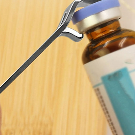 ADDHAT 3Pcs Mini Silver Stainless Steel Bottle Opener for Beverage and Pill Bottles