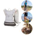 thumbnail image 4 of Hydration Backpack Large Capacity Ultralight Storage Knapsack Breathable Mountaineering Vest Bag Camping Sports Backpack (Grey), 4 of 13
