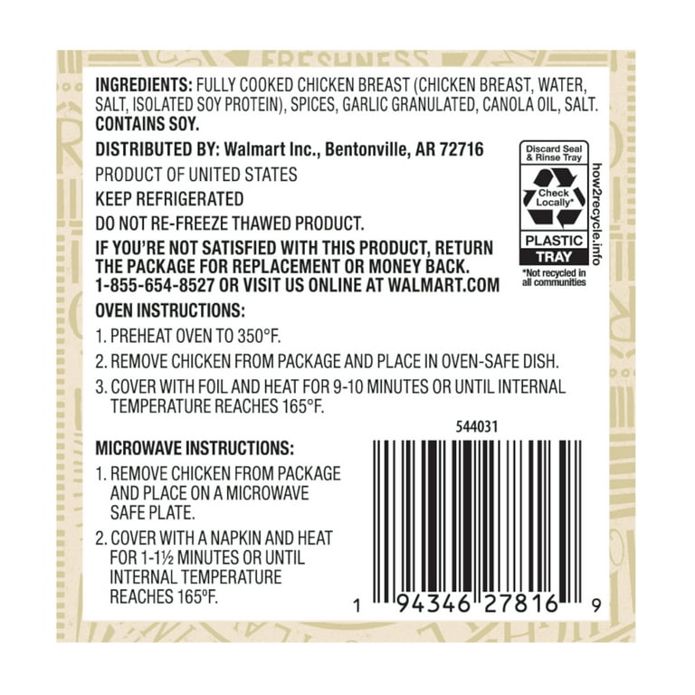 Freshness Guaranteed Herb Seasoned Grilled Chicken Breast 2 Pieces, 9 Oz