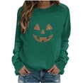 thumbnail image 3 of AnuYalue Sweatshirt for Women Rhinestone Ghost Pumpkin Crewneck Pullover Tops for Holiday Party, 3 of 6