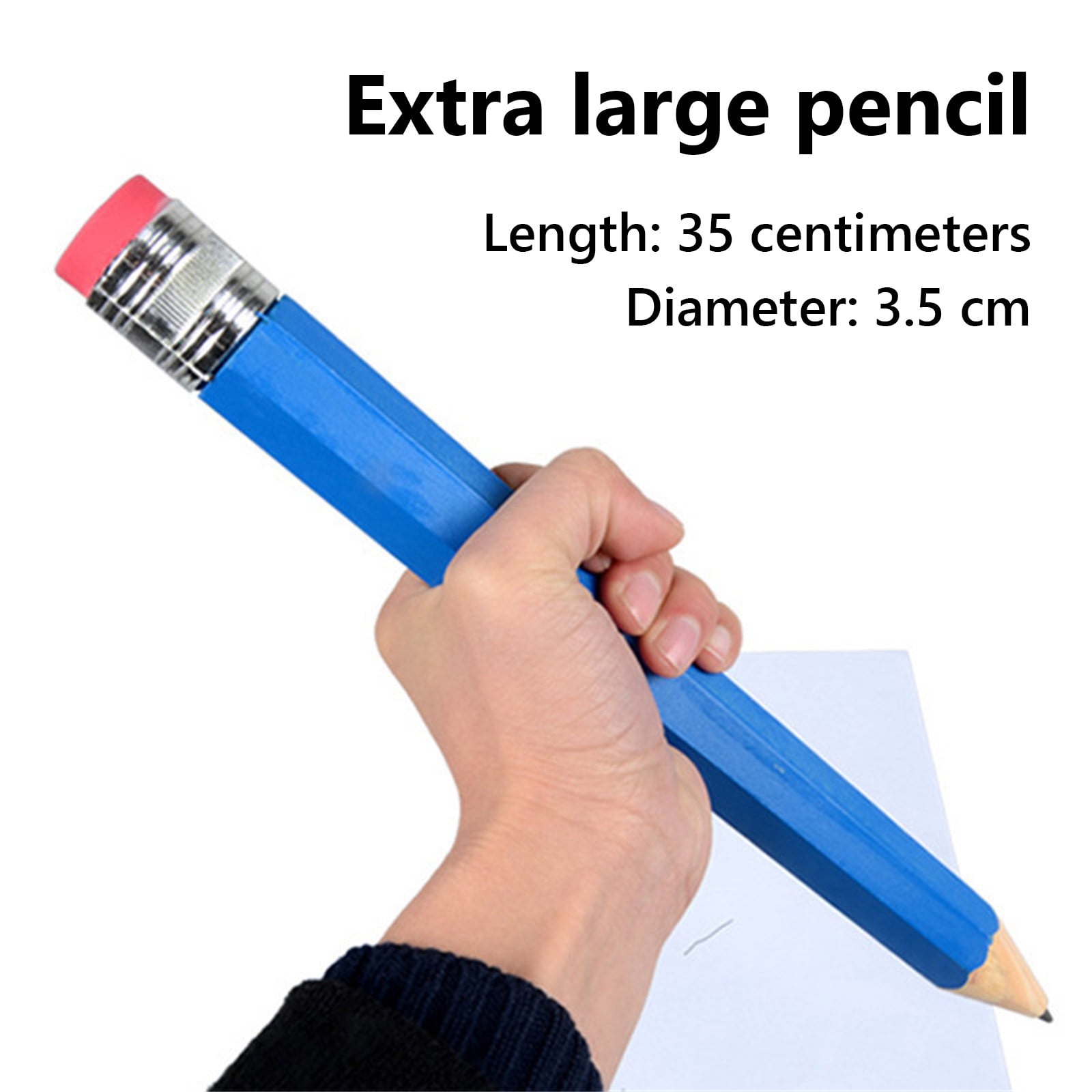 Giant Pencils for Prop/Gifts/Decor - 14 Inch Wooden Big Novelty Pencil with  Cap for Schools And