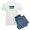 With Blue Strpe Pant, variant on CafePress - Ukraine Coat Of Arms Flag Pajamas - Men's Light Loose Fit Cotton Pajama Set