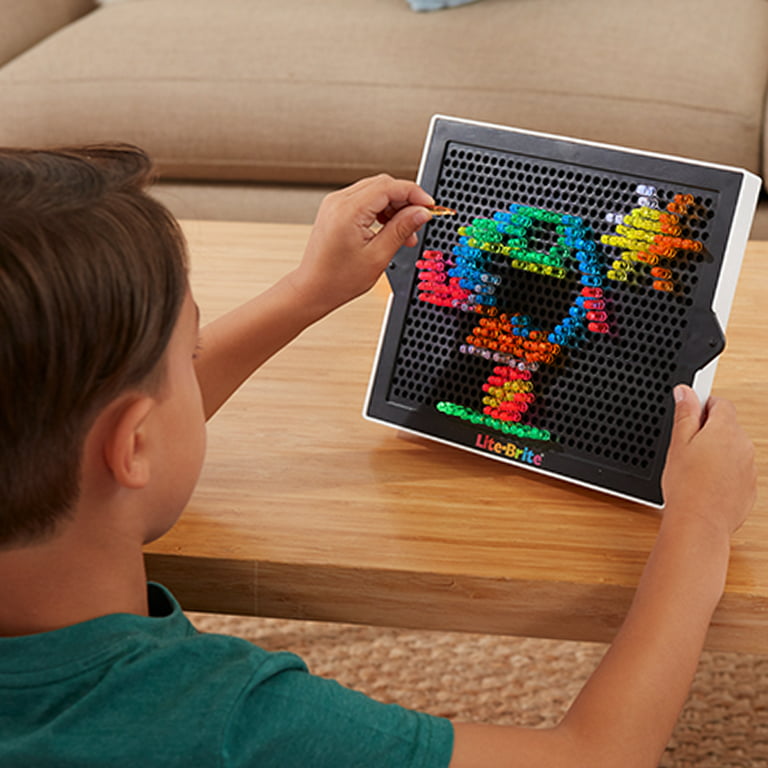 Lite Brite Ultimate Classic & Refill Pack Online Only Value Bundle with 14  Templates & 300 Pegs 