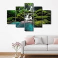 thumbnail image 2 of TISHIRON 5PCS Framed Waterfalls Theme Canvas Wall Art Set,60"x32" Waterfall and Stone Natural Landscape Wall Canvas Art Decor, 2 of 7